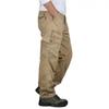Herren Herbst Cargohosen Mehrere Taschen Kordelzug Lässige Hosen