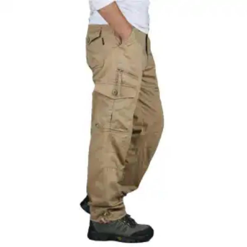Herren Herbst Cargohosen Mehrere Taschen Kordelzug Lässige Hosen