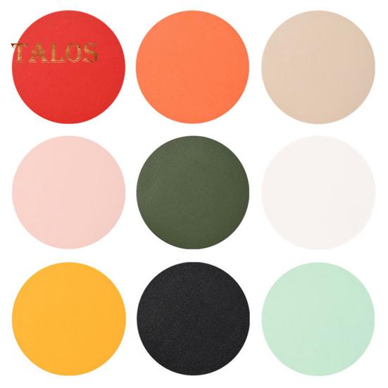 Mantel Individual para mesa de comedor, posavasos de colores vibrantes, resistente al desgaste, diseño antideslizante, tapete cuadrado redondo para taza