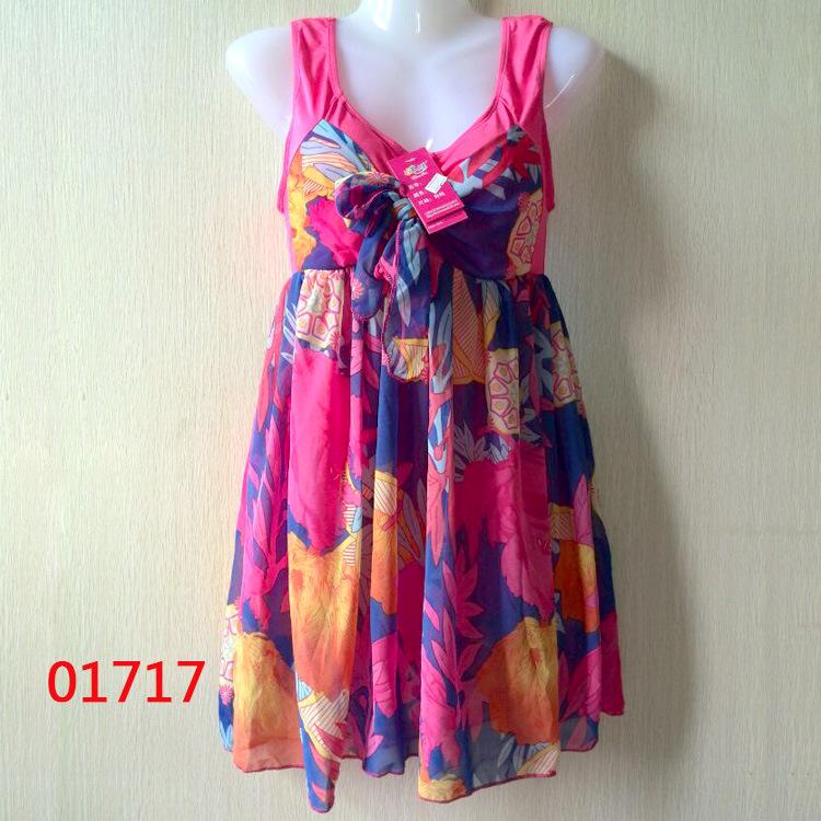 Plus Size Floral Tankini with Swim Trunks & Safety Pants 01717