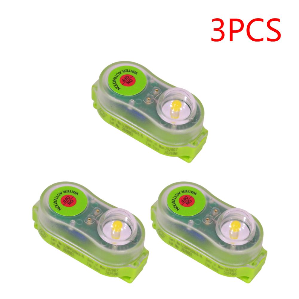 LED Life Jacket Light Water-Activate Safety Personal Locator Light Waterproof Life Saving Warning Lamp for Swimming Sea Fishing