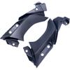 Pair ABS Side Mid Trim Cover Panel Bracket Fairing Cowling for Yamaha YZF R1 2004 2005 2006, Black