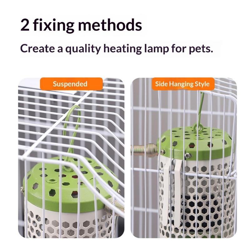 Heat Lamp Cover for Reptiles Ensuring Even Heat Dispersion and Enhancing Protections in Enclosures Bird Cage Accessory