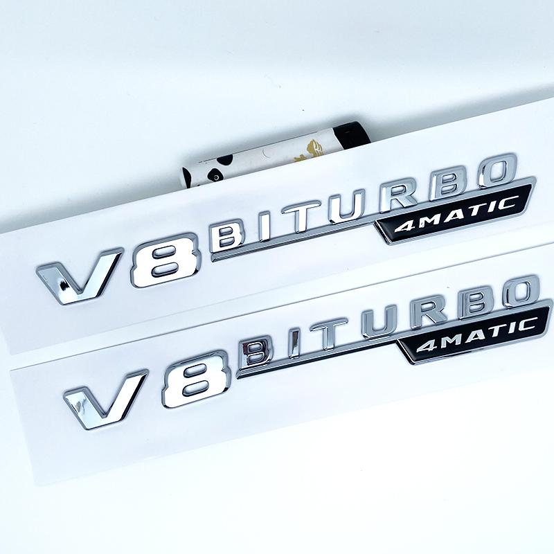 

Letters GLE43 GLE53 GLE63 GLE63S V8 Biturbo 4matic+ Emblem for Car Side Trunk Rear W166 W167 Logo Sticke