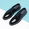 Leather shoes men's autumn and winter men's height increase 6CM business dress leather shoes British style increase 8CM wedding shoes