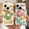 For Tecno Spark Go 1 Case 6.67" Beautiful Flower Painted Cover Soft Silicone Phone Case For Tecno SparkGo 1 Go1 Capa Coque