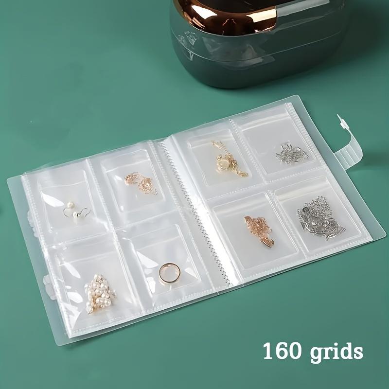 1 set of antioxidant jewelry storage bag, desktop drawer storage box, transparent necklace, bracelet, ring rack, jewelry storage box.