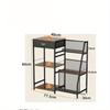 Modern Simple Multifunctional Coffee Machine Shelf Coffee Cup Holder Kitchen Storage Shelf with Drawer