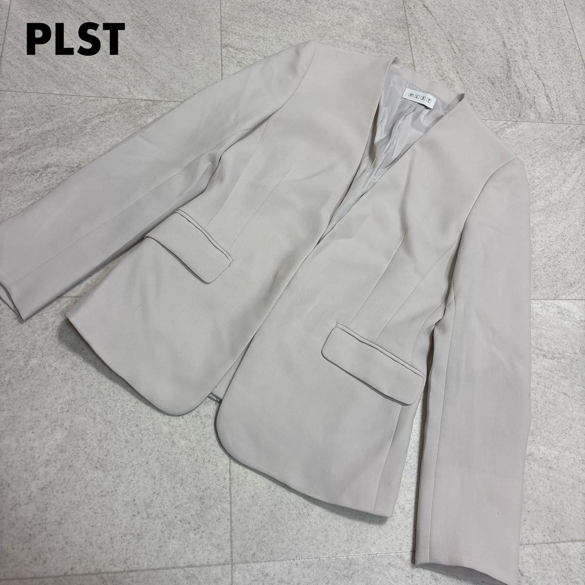PLST Twill no collar jacket S size Gray