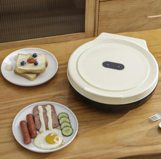 Multifunktionale elektrische Crêpe- und Pfannkuchenmaschine, doppelseitige Erhitzung, Antihaftbeschichtung, große Kapazität
