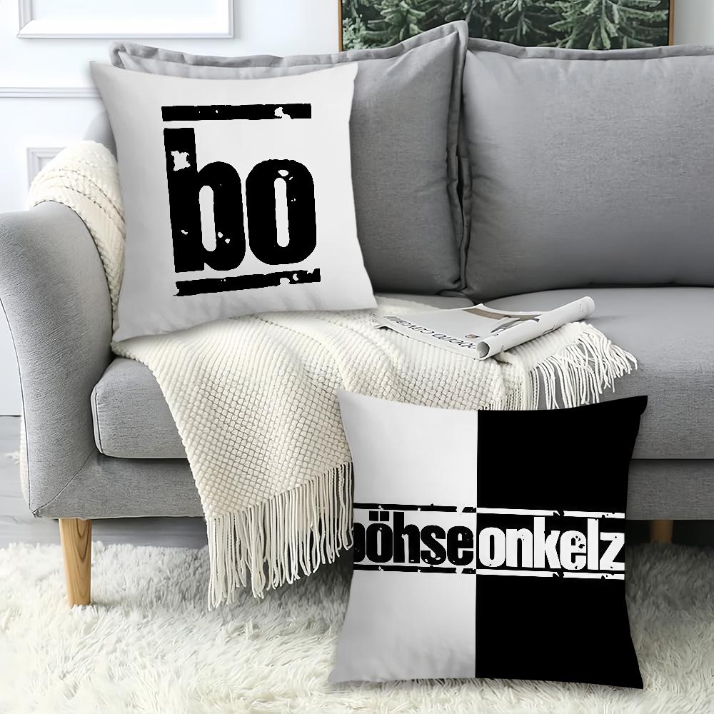Rock band B-Bohse O-Onkelz Pillow Case Office Cushions Suitable For Sofa Car Bedroom Decorative Cushion Cover