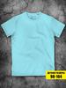 Minz-Türkis T-Shirt für Jungen und Mädchen, einfarbig