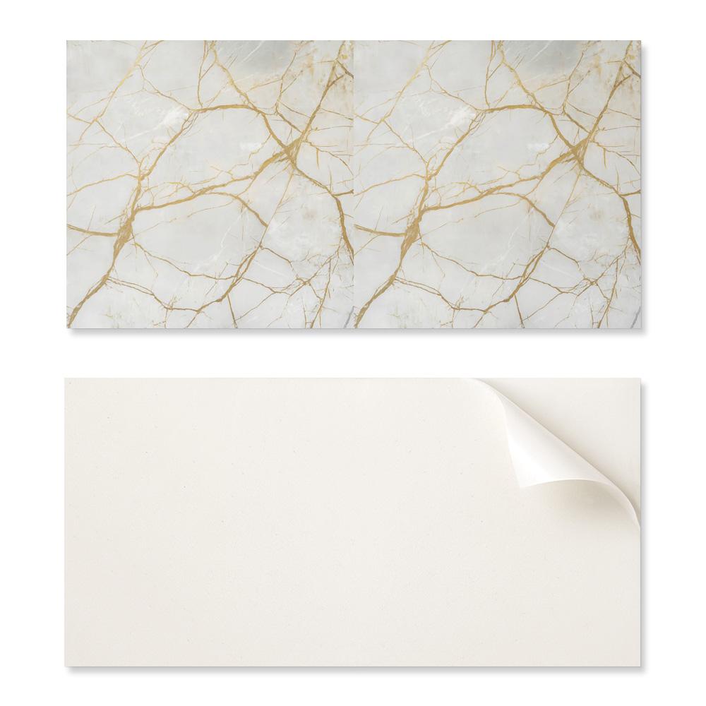 Naklejany Panel Dekoracyjny Do Szybkiej Odmiany Ściany 120X60 Cm Elegancki Marmurowy Wzór