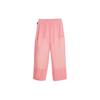 Color Block Straight Leg Elastic Waist Nine-Point Casual Pants Women Pants Peach Sand 621457-63