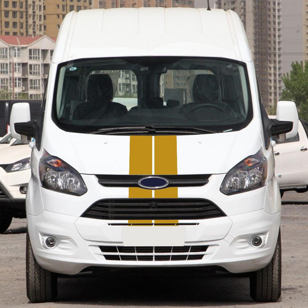 Car Stickers Van Vinyl Decals For Ford Transit Tourneo Custom MK7 MK8 MK9 Sport STRIPE KIT Auto Tuning Accessories