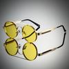 Vintage Round Sunglasses Men Fashion Punk Outdoor Casual Shades Women  New in Trendy Brand Design Decor Sun Glasses