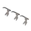 3PCS Zipper Toothpick Presser Foot Lengthened Steel Flat Bed Presser Foot for Industrial Sewing Machine