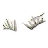 Les Trésors De Lily [N6239] - White 'Sissi' Silver Hoop Earrings (rhodium-plated)