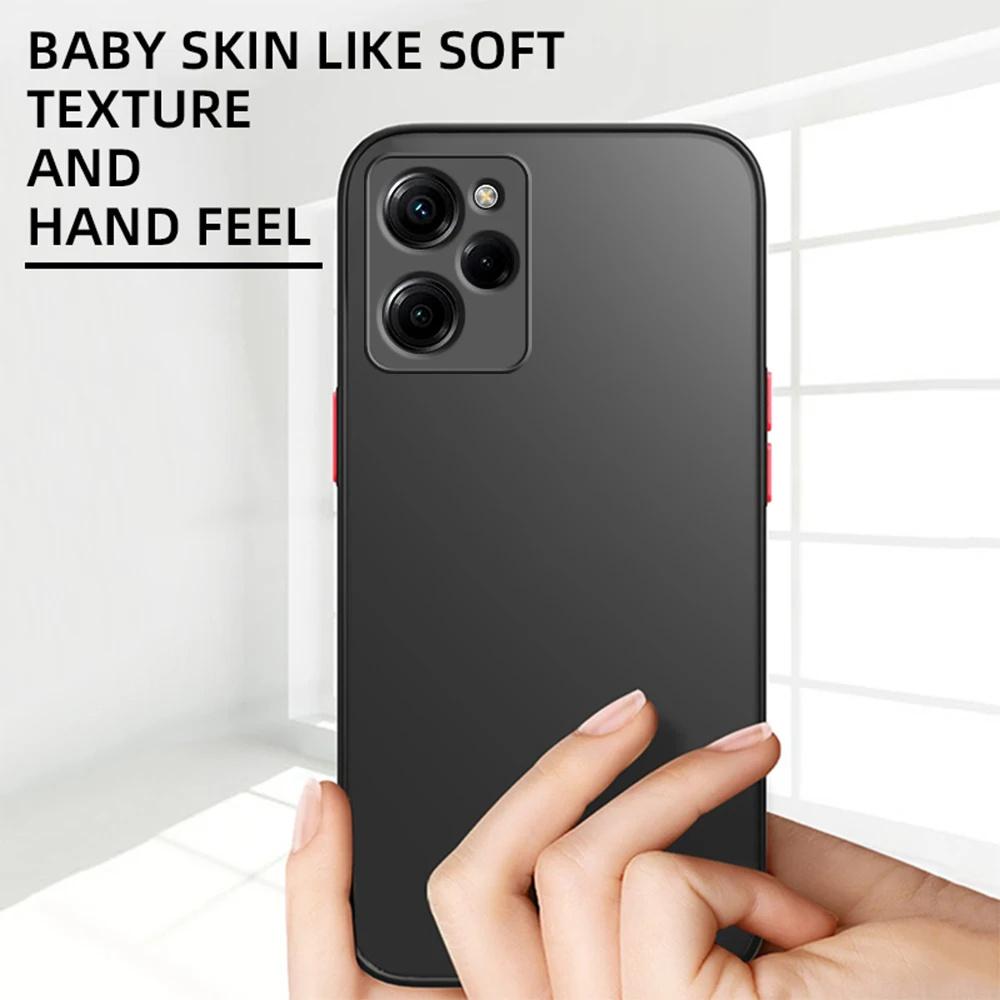 Matte Skin Feel Case for Xiaomi Note 12 Turbo 13 11 10 Pro Plus Armor Bumper Phone Cover On Redmi 12 12C 10 10C 5G Cover Case