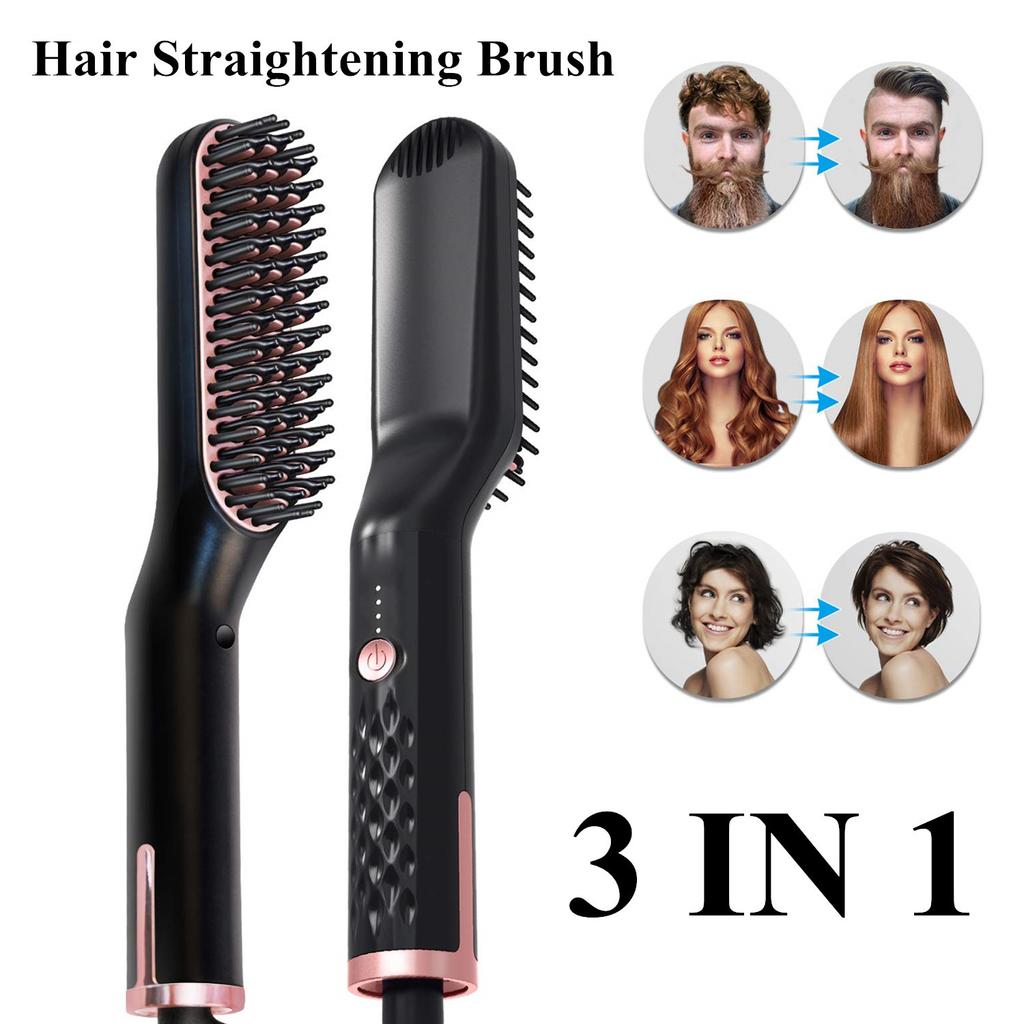 Hair Straightening Comb, Beard Combing Brush, Beard Cream, Women'S Styling Hair Straightening Comb, Men'S Styling Hair Straightening Comb