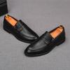 Fashion New Arrival Men's Pointed  Slip On Business Flats Shoes Male Designer Penny Loafers Homecoming Wedding Dress Footwear