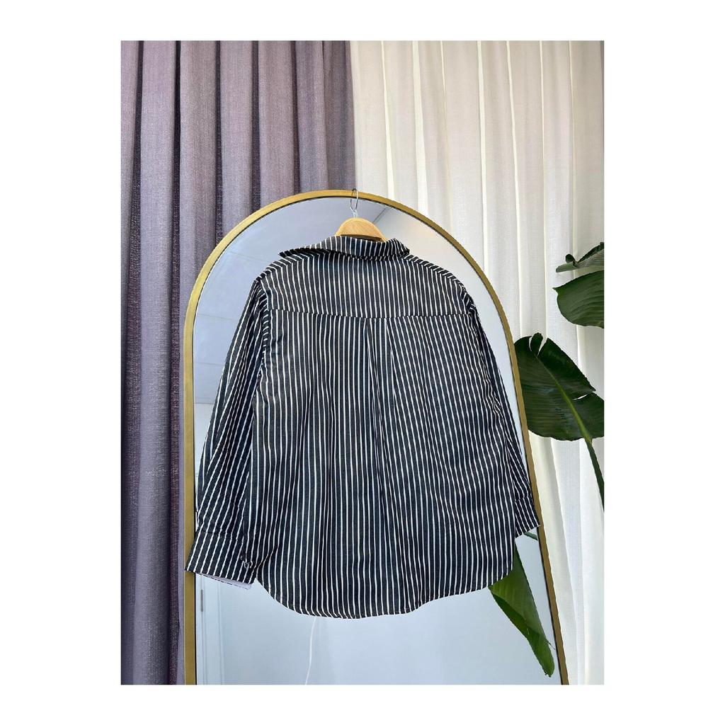 Striped Oversized Women's Shirt