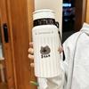 Luxury Style Thermos Cup Girls New Stylish Students Stainless Tea Portable Covered Water Cup Durable Durable Useful