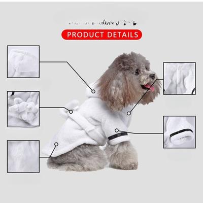 Pet Dog Bathrobe Dog Pajamas Sleeping Clothes Soft Pet Bath Drying Towel Clothes for For Puppy Dogs Cats Pet Accessories