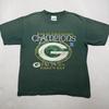 T-shirt Vintage Green Bay Packers ENFANT Large 14/16 Années 90 Belle Décoloration