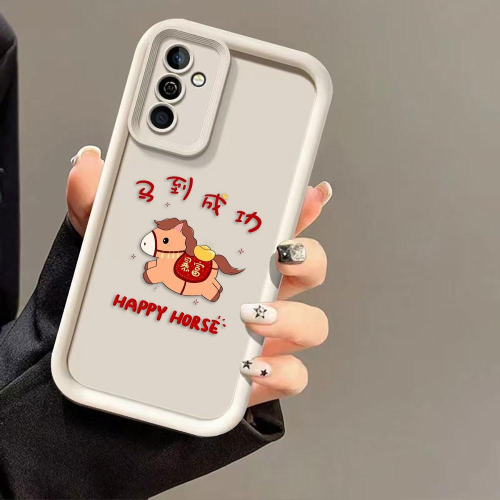 Happy Golden God Horse Phone Case For Infinix HOT 30I 40I 60 NOTE 12 G96 ZERO GT 10 20 30 40 50 50S 50X VIP PRO TPU Cover Case