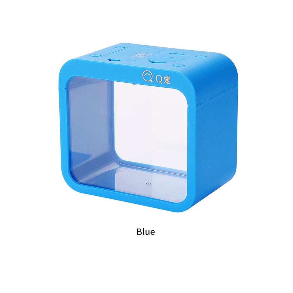 5 Farben Fischbox mit Licht, kreatives, abnehmbares Mini-Gehäuse, Aquarium-Aquarium-Zubehör