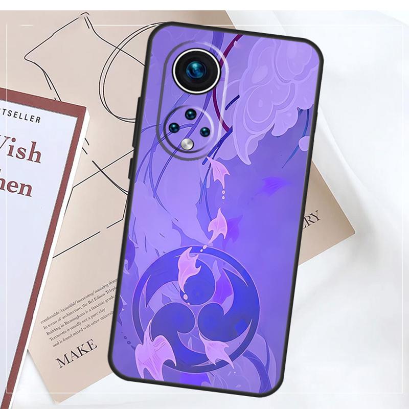 Genshin Impact Raiden Shogun Case For Honor X9a X7a X8a X6a X7 X8 X9 X9b X8b Cover For Honor Magic 5 6 Pro 50 70 90 Lite