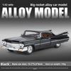 Simulation 1:32 Cadillac Rocket Simulation Sound and Light Alloy Car Model Car Decoration Gift Collection High Detail Toy