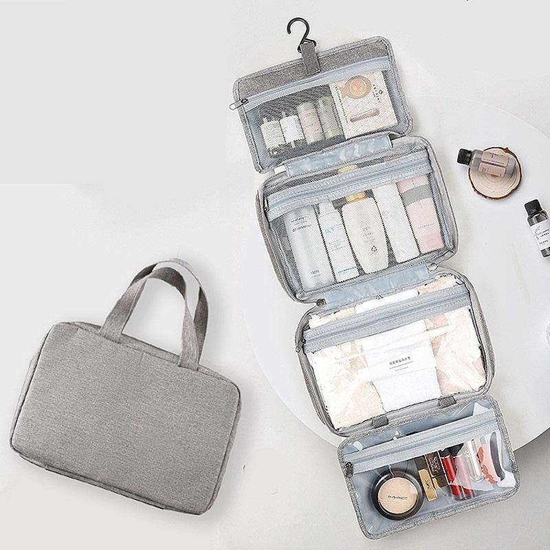 Travel Waterproof Folding Dry and Wet Separation Toiletry Bag Cosmetic Storage Bag Large Capacity Cosmetic Bag