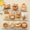 10Pcs New Cute Animal Bear, Cake, Chocolate Resin Cabochon Scrapbooking Diy Jewelry Hairpin Craft Decoration Accessories A82