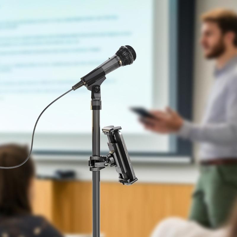 Universeller Fahrrad-Tablet-Handyhalter mit voller Rotationsmöglichkeit für 4,7-9,6 Zoll Bildschirme, verstellbarer Winkel