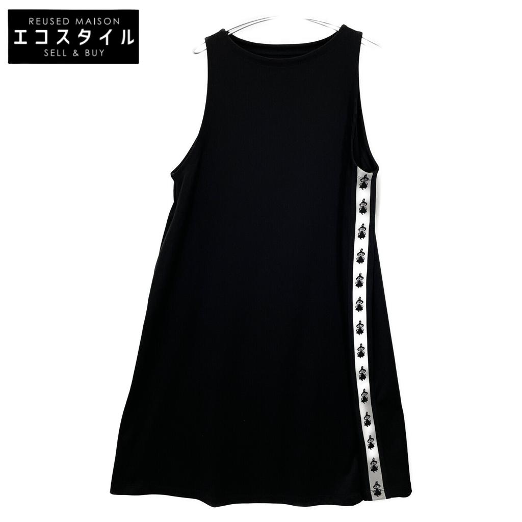 A Part of Me. MOOMIN Black Sleeveless One-Piece Dress Not Written blackUsed