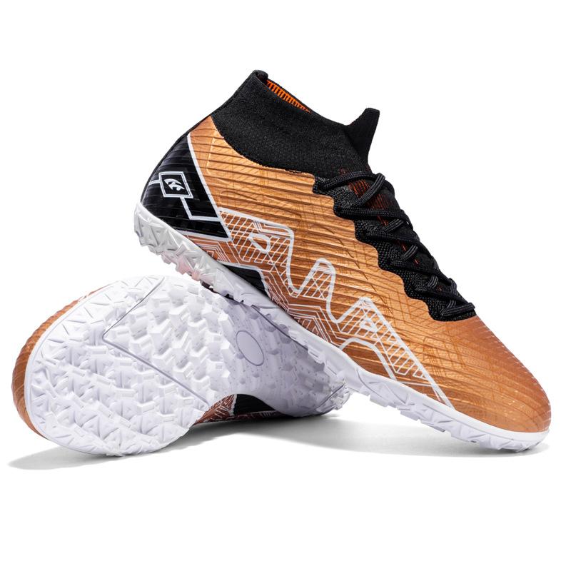 New high-top football shoes, men's long nails and broken nails, outdoor sports competition training shoes, young students and men