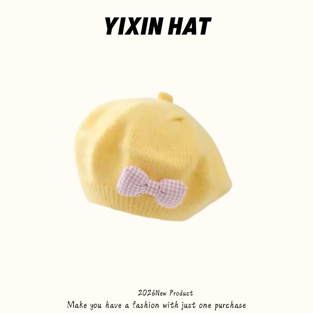 Infant Spring & Autumn Wool Beret - Cute Flower Knit Hat for Boys & Girls