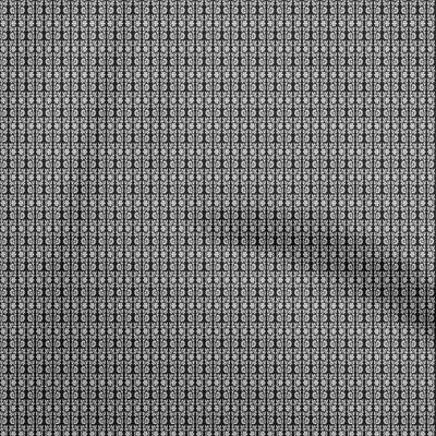 Cotton Flex Black Fabric Asian Block Sewing Material Print Fabric By The Yard 40 Inch