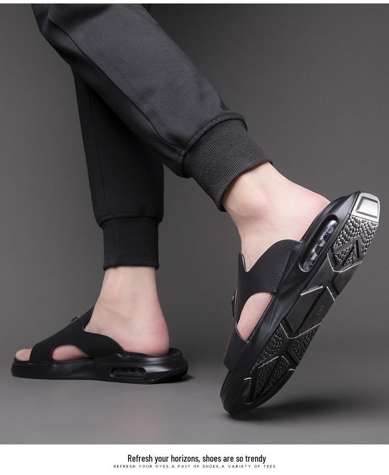 Men's Genuine Leather Summer Flip Flop Sandals - Outdoor Slippers & Shoes