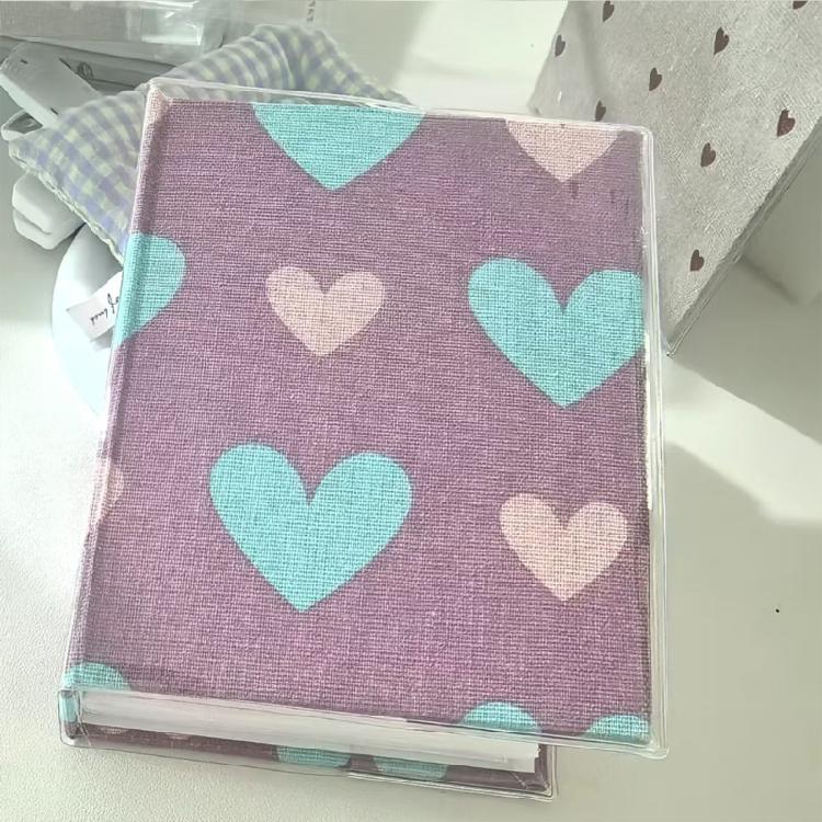 Stylish Fabric 6Inch Photo Album Capacity for 100 Photos Simple To Use 6inch Picture Album Storage Postcards Book