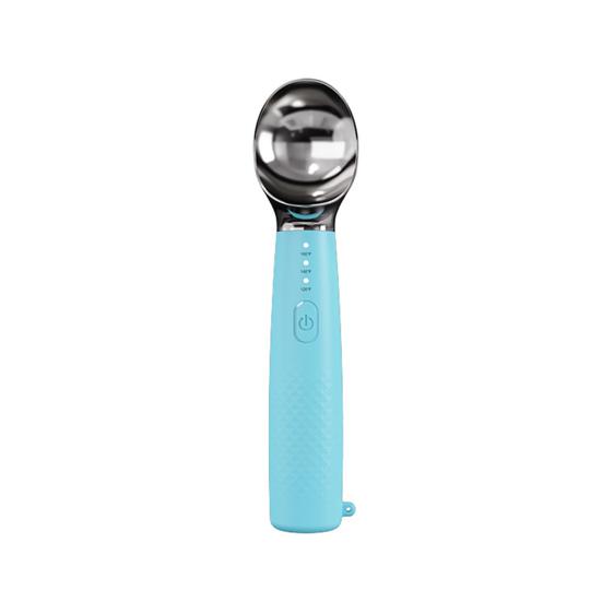 Yousheng Heated Ice Cream Scoop, Electric Ice Cream Spoon for Hard Ice Cream, 3 Temps, Fast Heating, Rechargeable Self Warming Spoon for Home A синий