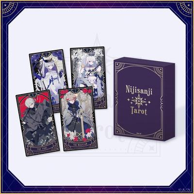 Nijisanji Tarot Tarot Card Set, 1 Box Containing 25 Cards (22 Regular Versions, 1 of Each + 22 Rare Versions, 3 Random Cards) Nijisanji Merchandise