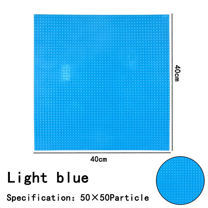 50x50 Dots Classic Large Base Plates - Small Size DIY Bricks Assembly Baseplates - ABS Plastic Building Block Plate for Children Gift
