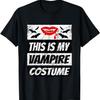 Retro Vampire Halloween Outfit Easy Halloween Dracula T-Shirt