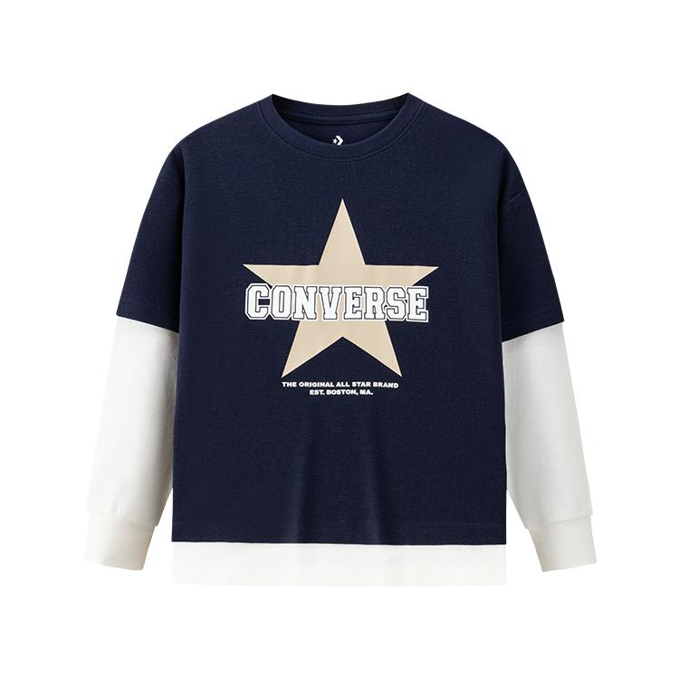 Converse Kids T Shirts Crew Neck Moderate CV2612692 (4)110/52