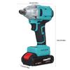 21V Cordless Impact Wrench Kit, 600Nm Electric Spanner with 2 PCS 1500mAh Batteries Bits Sockets Power Impact Wrench