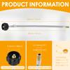 2Pcs RV Propane Pigtail Hose 15" Stainless Braided Propane Tank Hose Connector with 1/4 Male NPT" Thread and QCC1 Connector