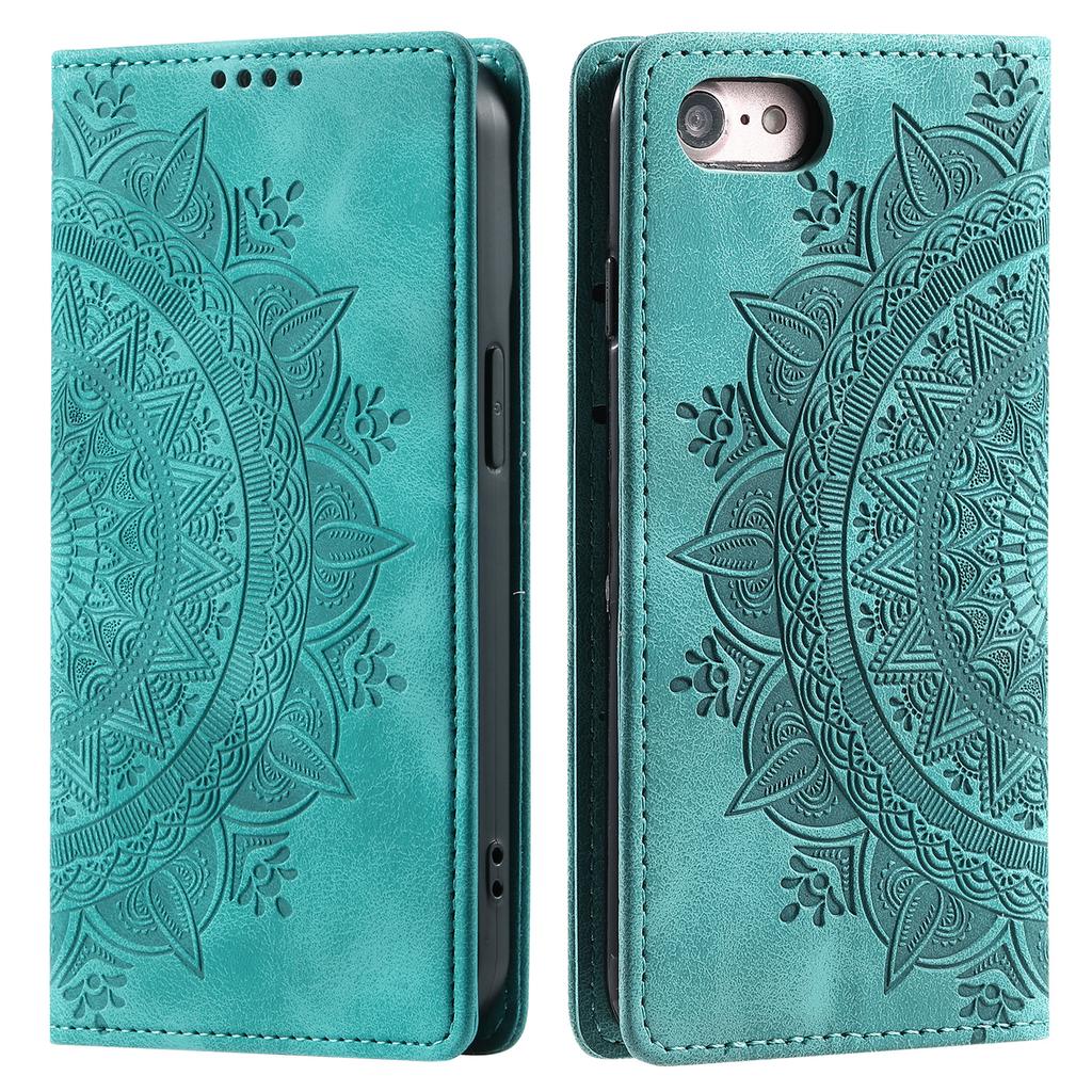 Style-010 For iPhone 16e Case Magnetic Closing Leather Phone Cover Pattern Imprinted